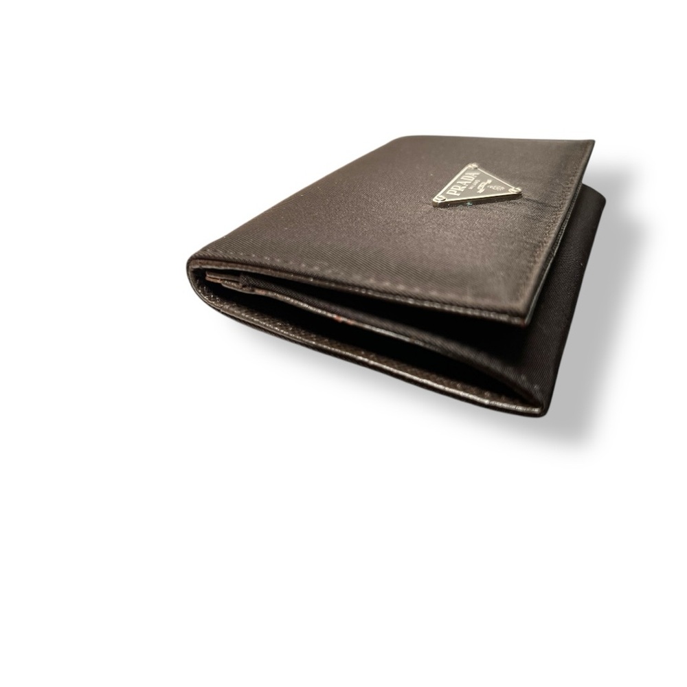 Prada Nylon Card Holder, Wallet, Chocolate Brown - Picture 4 of 10